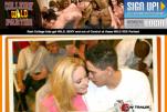 Angelica Sin at College Wild Parties public nudity porn review